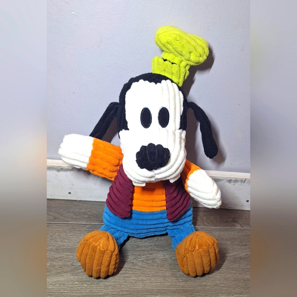 Vintage? Goofy 18 Inch Wide Wale Corduroy Disney Parks Stuffy Plush